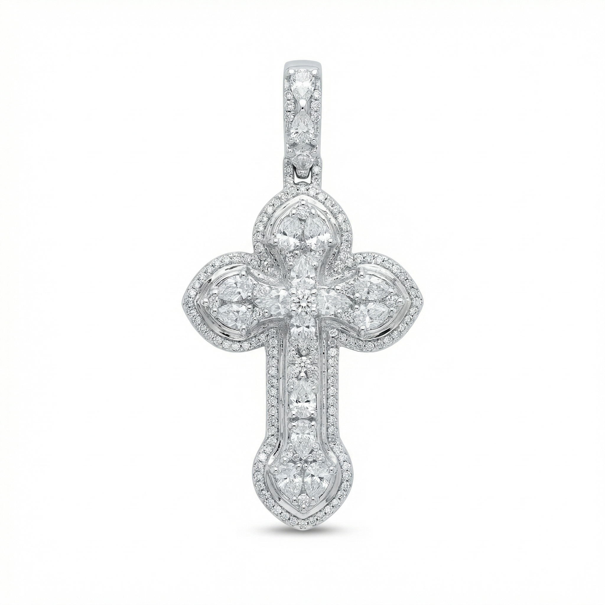 Pear Shape Cross Pendant
