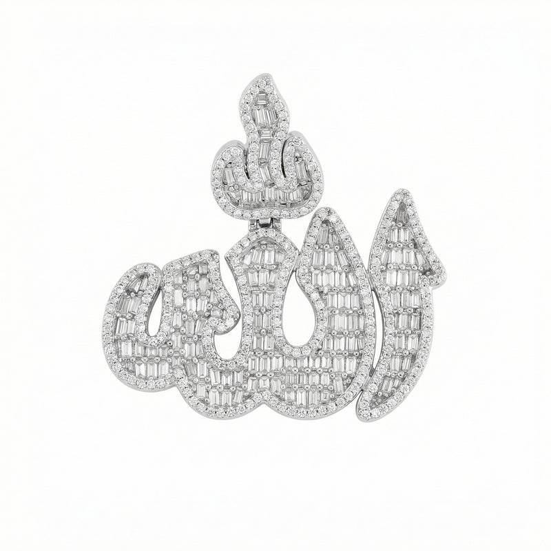 Allah Baguette Cut Pendant
