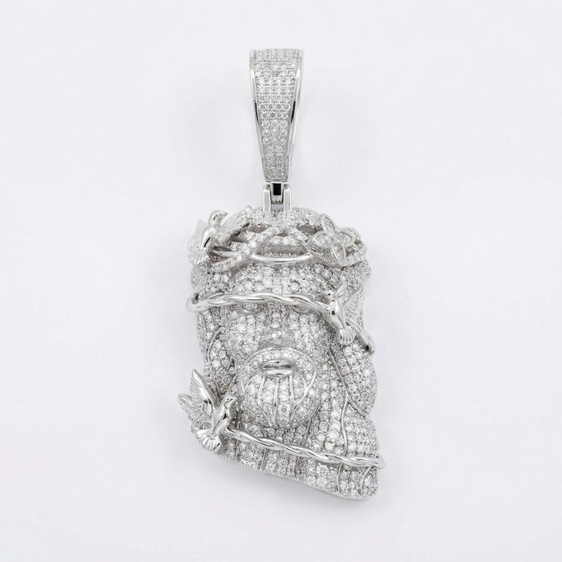 Iced Out Wrapped Jesus Pendant