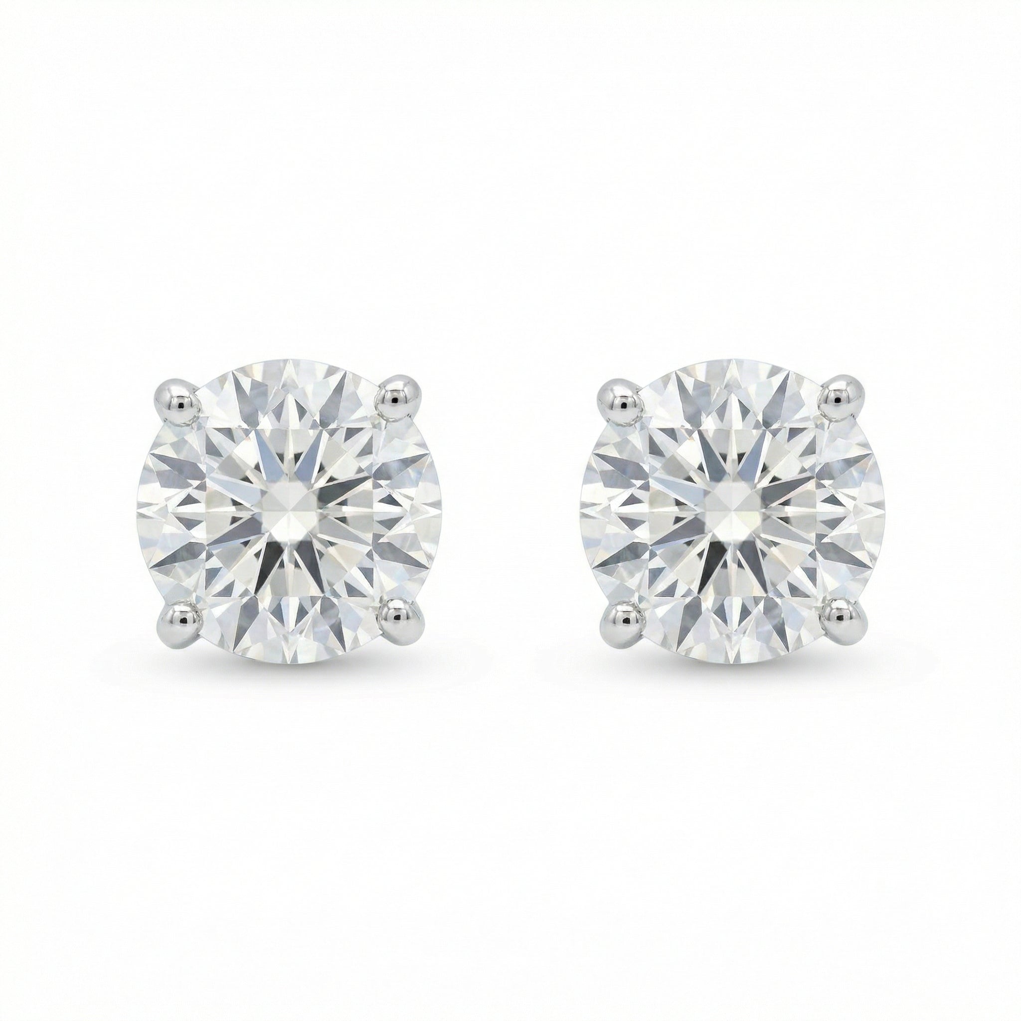 Diamond Flawless Round Cut Studs (10mm)
