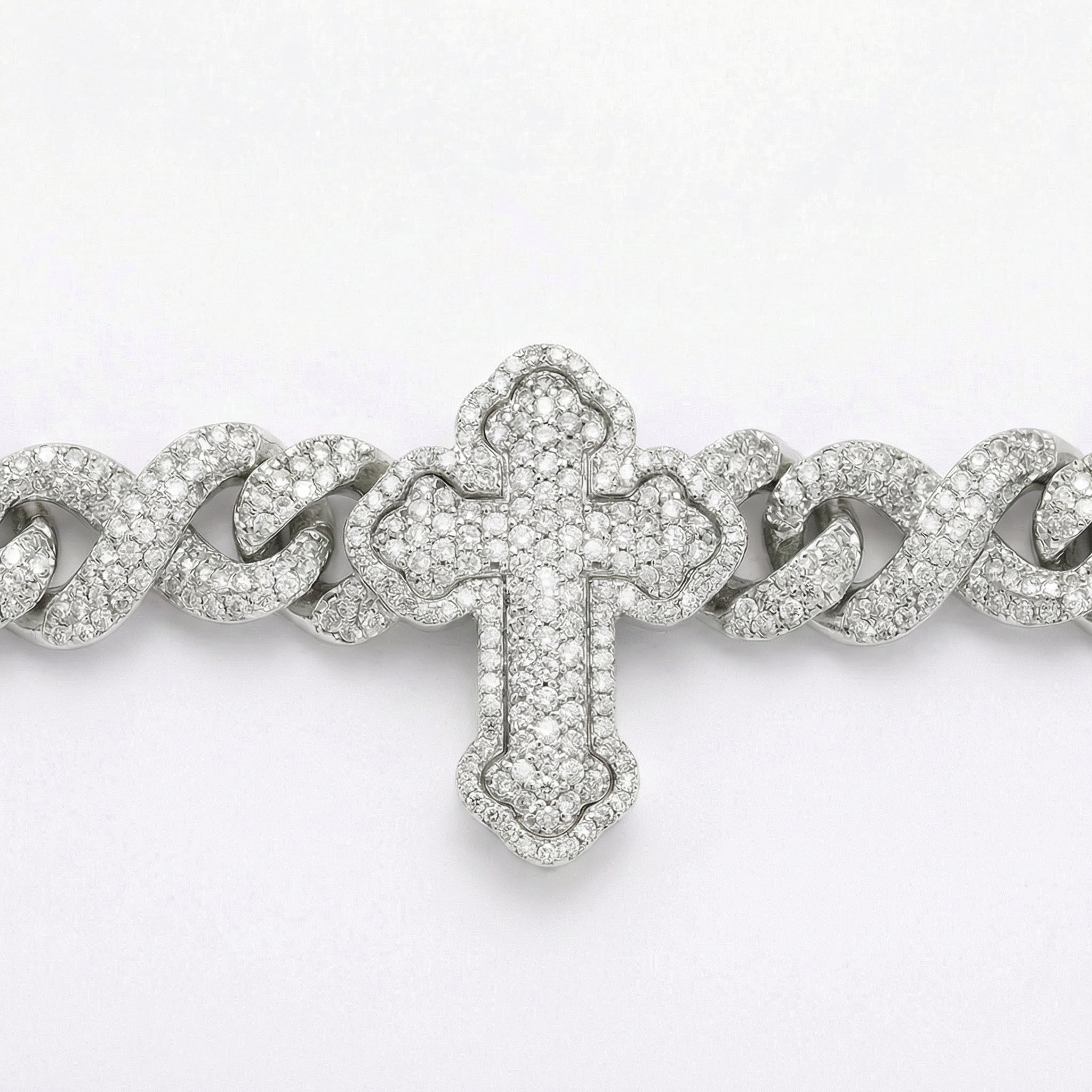 Triple Infinity Cuban Link Bracelet