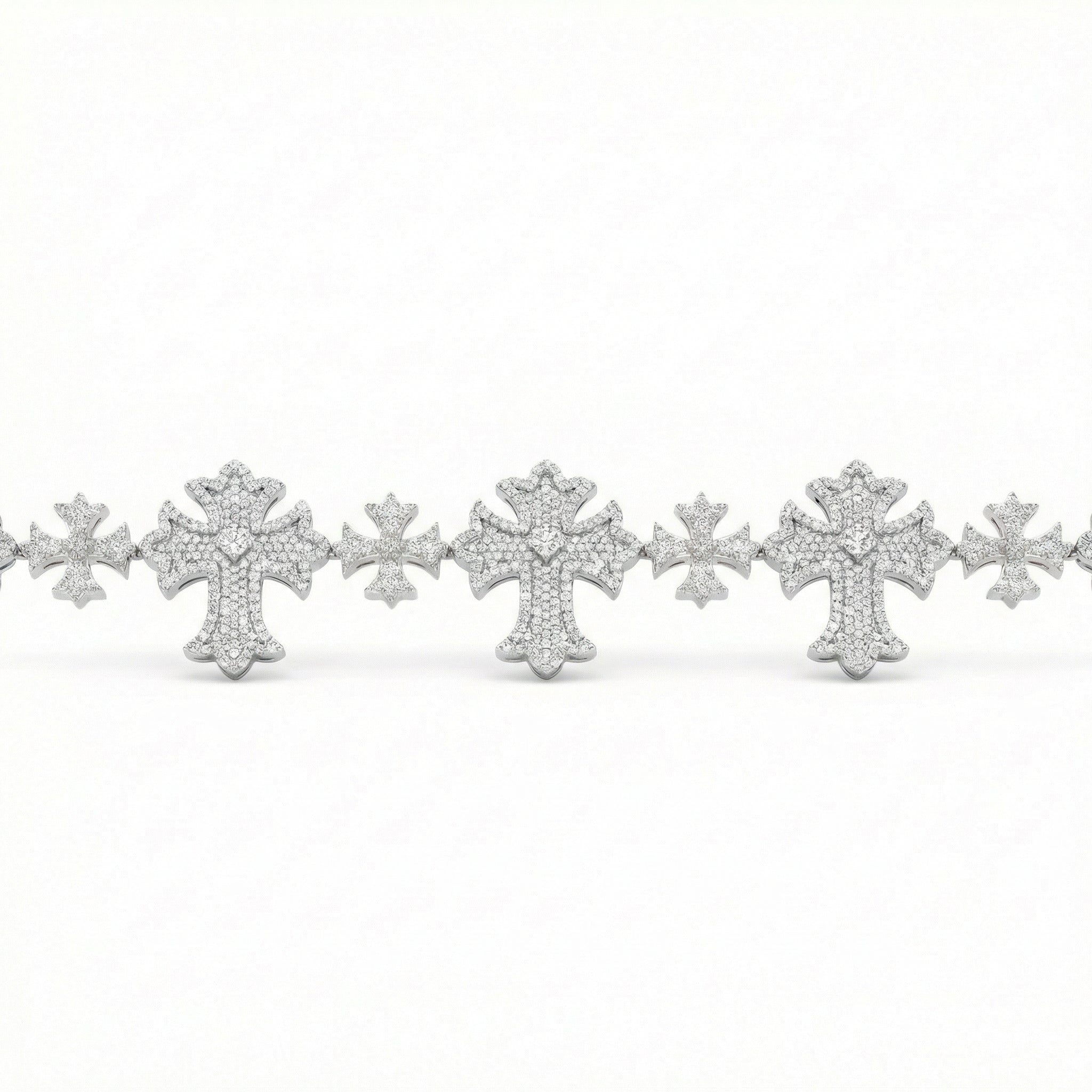 Two Tone Cross Link Bracelet