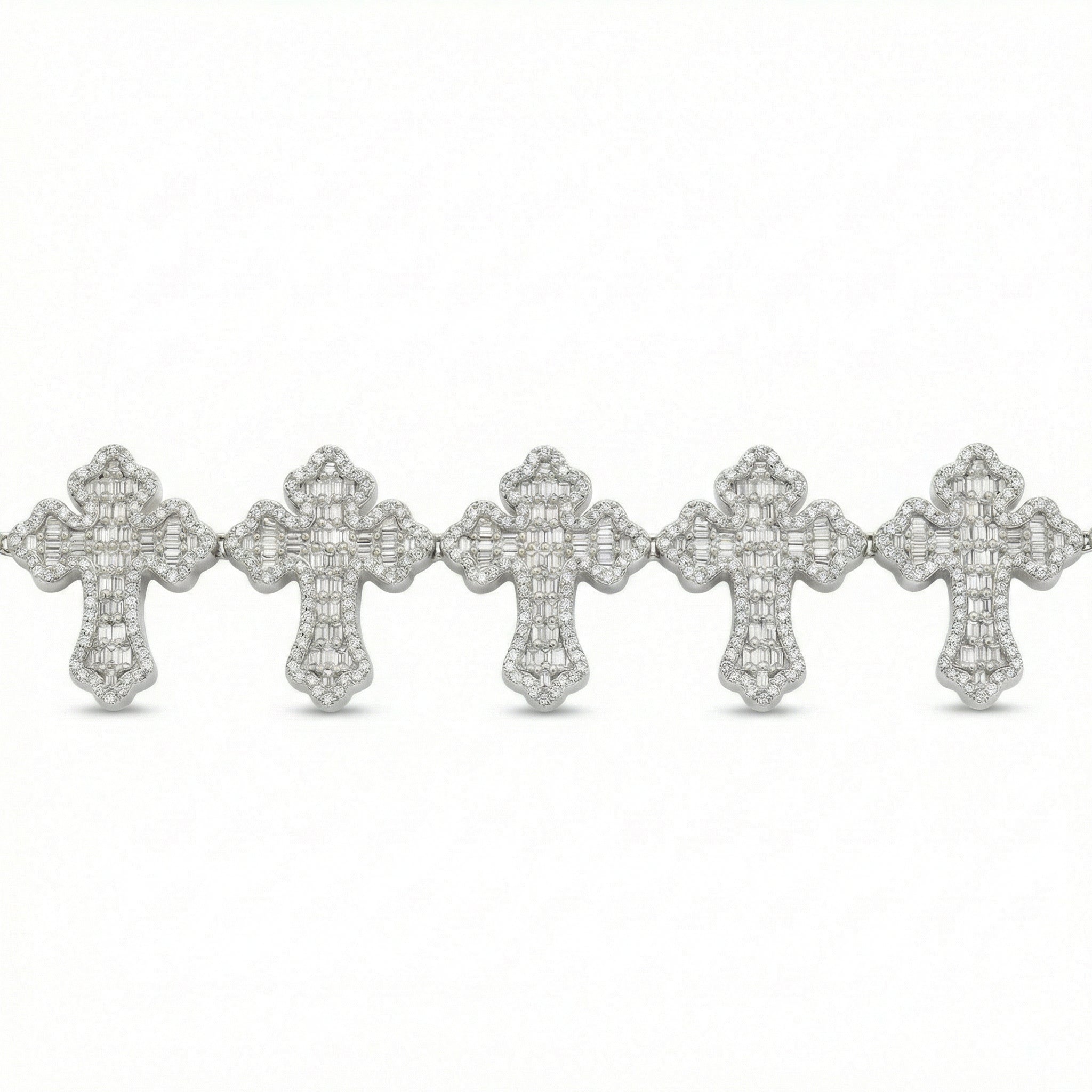 Emerald Cross Link Bracelet