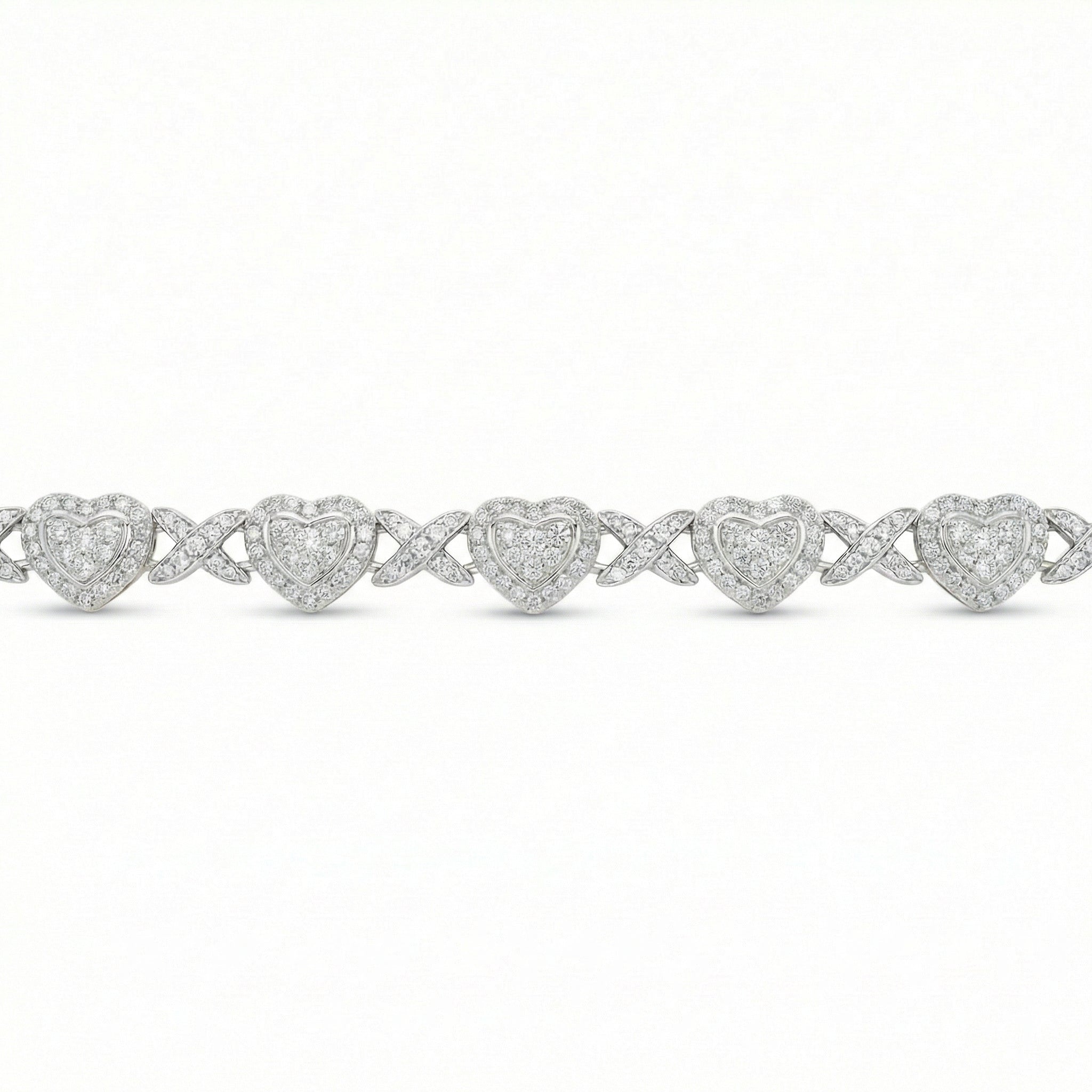 Heart Shape Infinity Link Bracelet