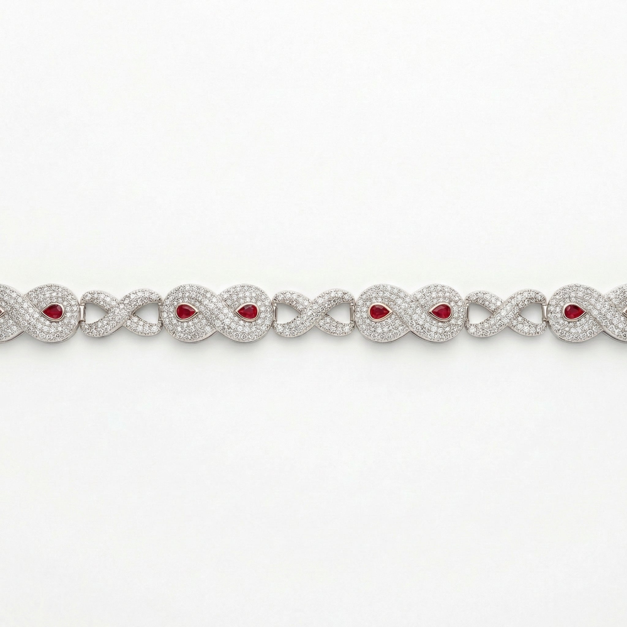 Infinity Ruby Link Bracelet