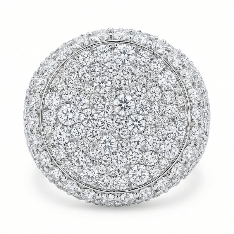 Pave Set Round Cut Ring