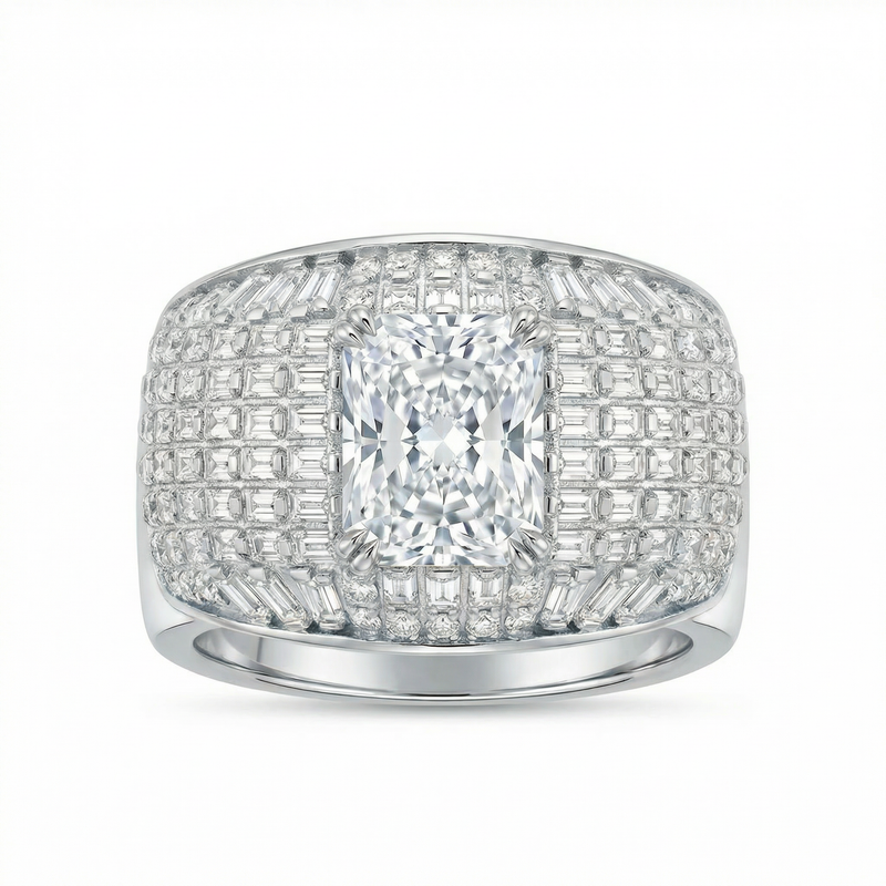 Cushion Cut Centerpiece Ring