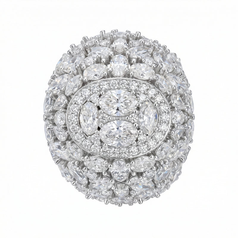 Flawless Oval Gemset Ring