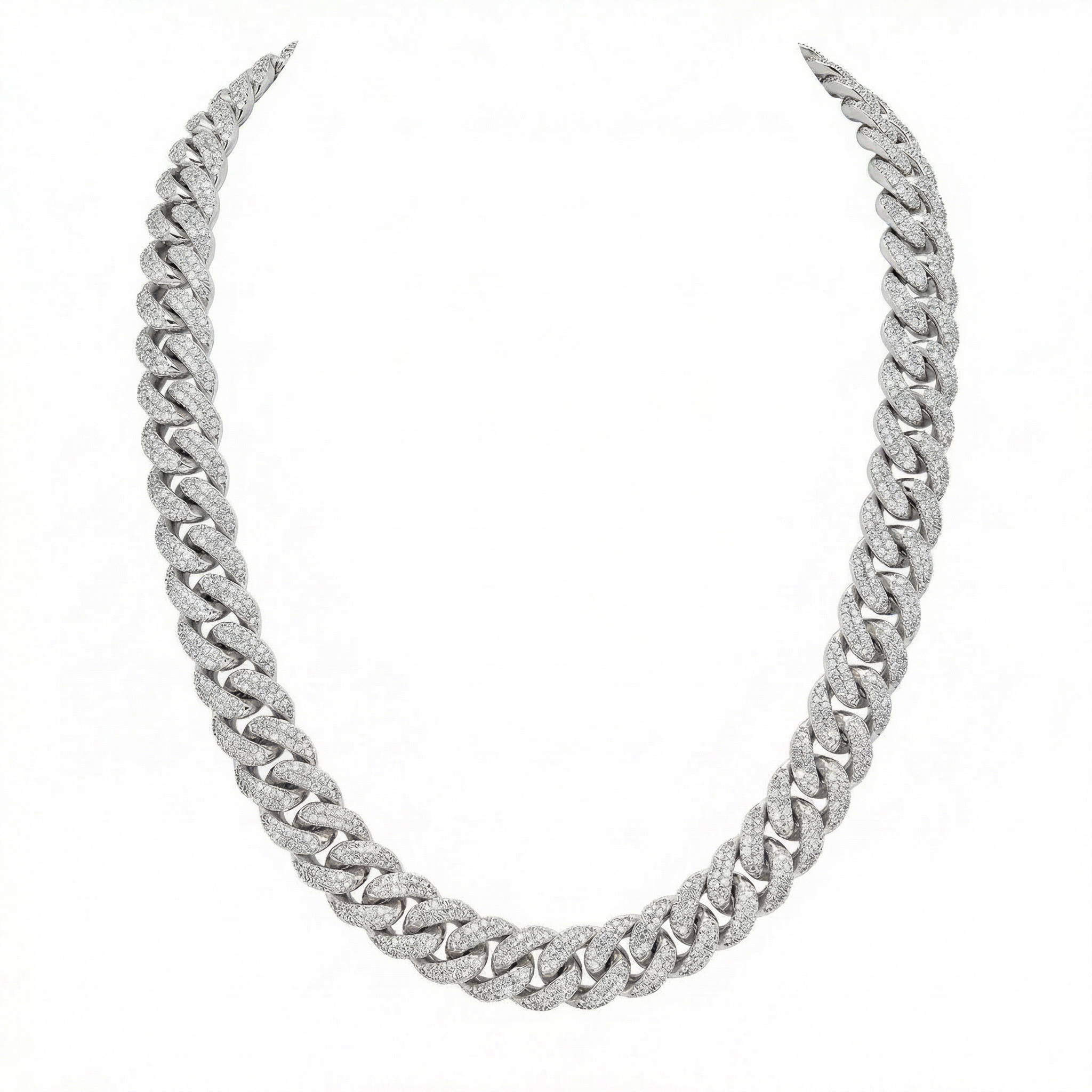 Flower Setting Cuban Link Chain (20mm)