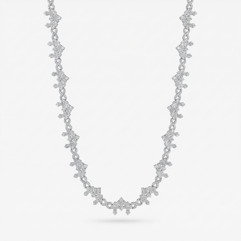 Triple Cross Infinity Link Chain