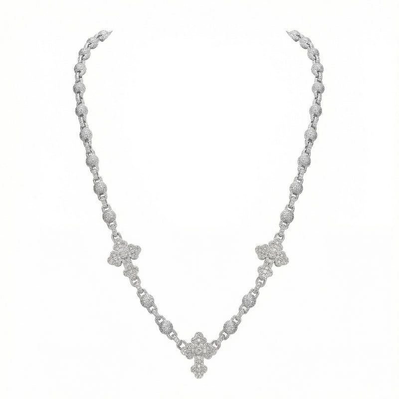 Triple Cross Ball Clover Chain