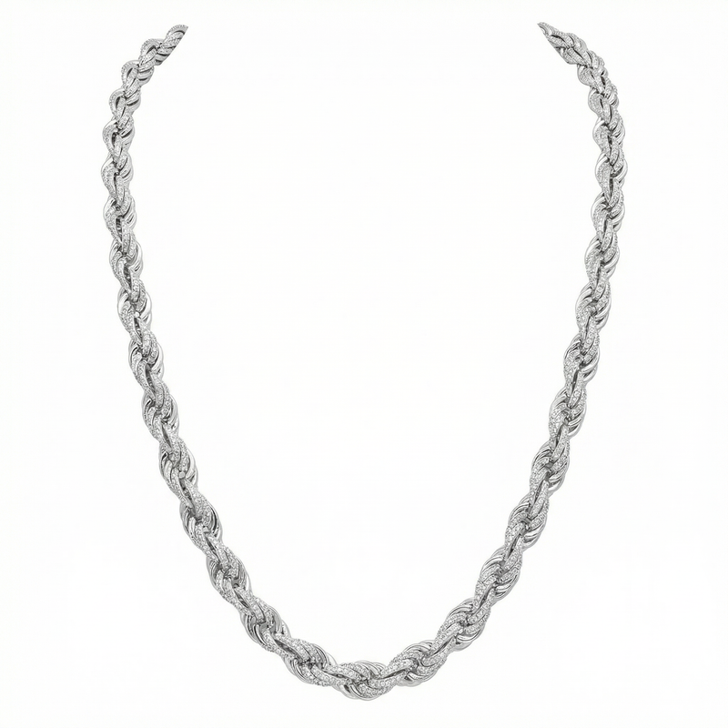 Iced Out Rope Chain