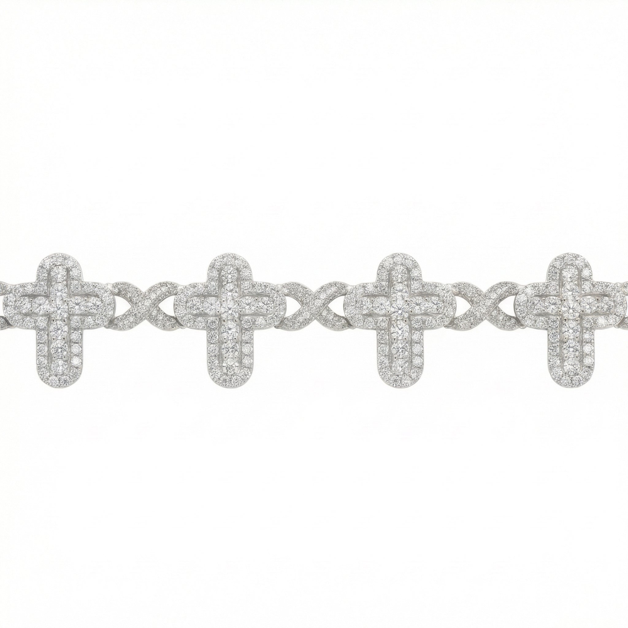 Cross Infinity Link Bracelet