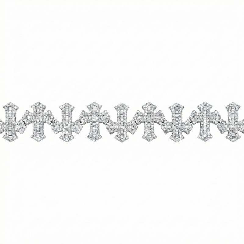 Mismatch Cross Link Bracelet