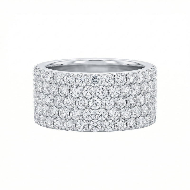 Wide Flower Setting Ring