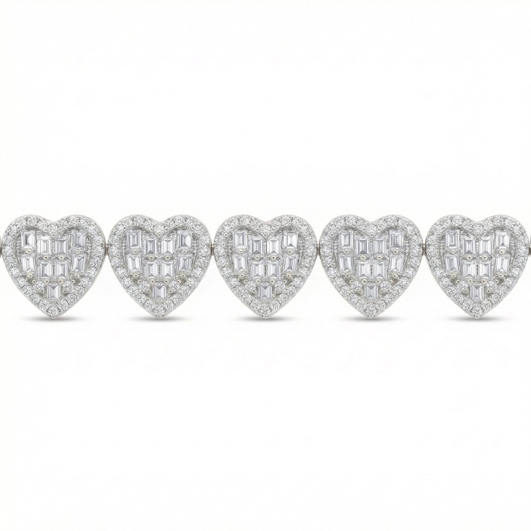 Heart Shape Round Cut Bracelet