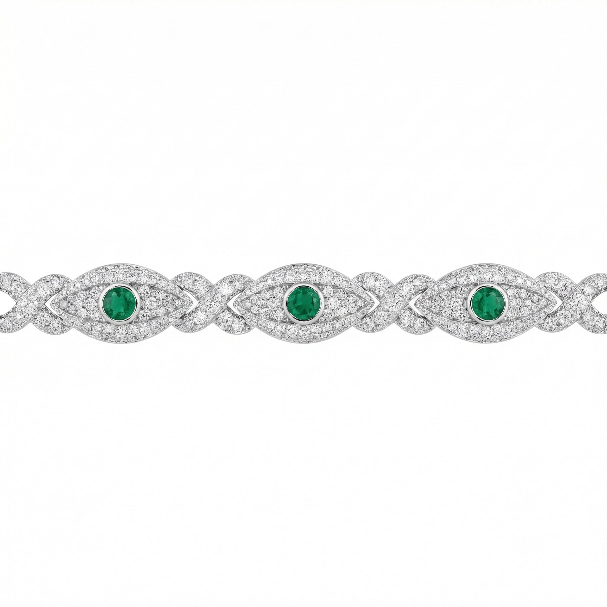 Colored Stone Evil Eye Bracelet