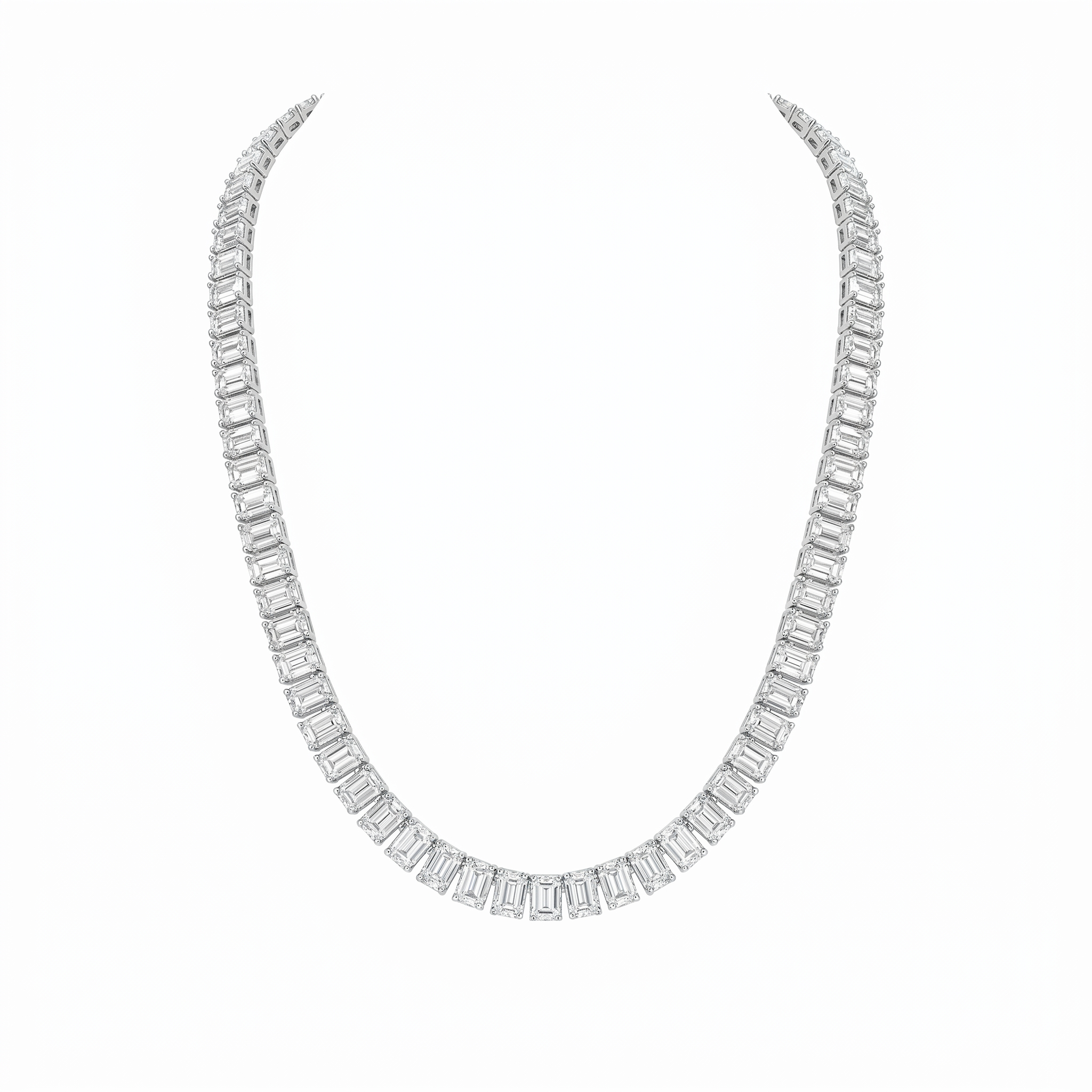 Emerald Cut Tennis Chains all sizes